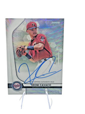 2020 Bowman Sterling - Prospect Autographs Keoni Cavaco #BSPA-KC Wave Refractor
