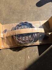 VTG Spartus Wall Clock Rolling Pin. Faux Wood Electric Flower 14” MCM Plastic