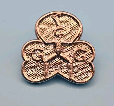 Pin Anstecker Emaille | Girl Guides silberfarben | Vintage | Sammlerstück