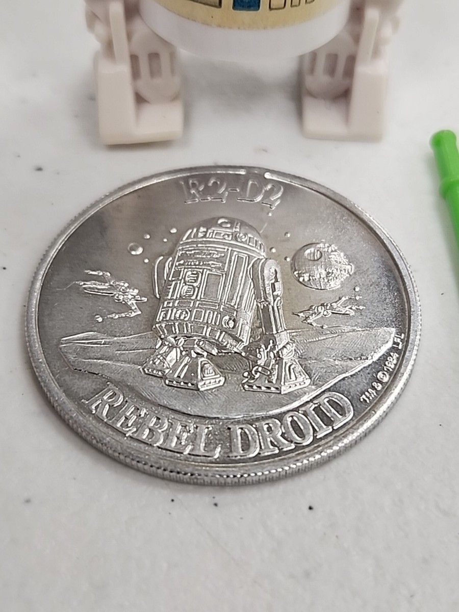 SF・ファンタジー・ホラー POTF R2-D2 coin 92back unpunched 1985 Vintage Star Wars POTF LAST 17 R2-D2 POP UP LIGHTSABER