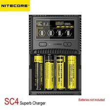 Nitecore SC4 Superb Charger Universal 4-Slot Charger for Li-ion / IMR Batteries