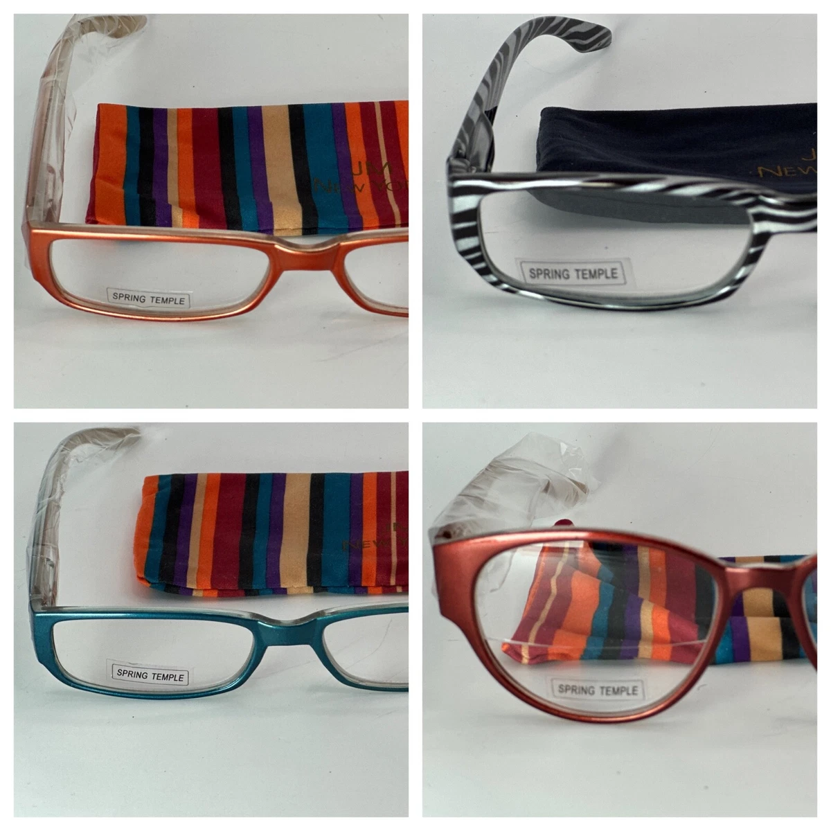JM New York Reading Sunglasses with Black Croc-Embossed Eyeglass Case Amazon.com: JM Bifocal Reading Sunglasses for Women Vintage  main image 3