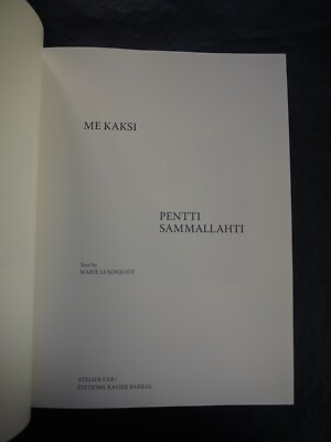 Pentti Sammallahti - Me Kaksi. NEW. SIGNED. | eBay