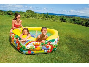 Dettagli Su Piscina Gonfiabile Bambini Fuoriterra Fuori Terra Cm 191x178 Intex Winnie Pooh