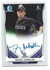 2014 Bowman Chrome Prospect Autographs #BCAP-DW Daniel Winkler Rockies Auto