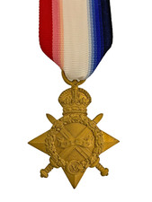 FINEST QUALITY Solid Bronze British 1914-1915 Star Medal. Full size old copy
