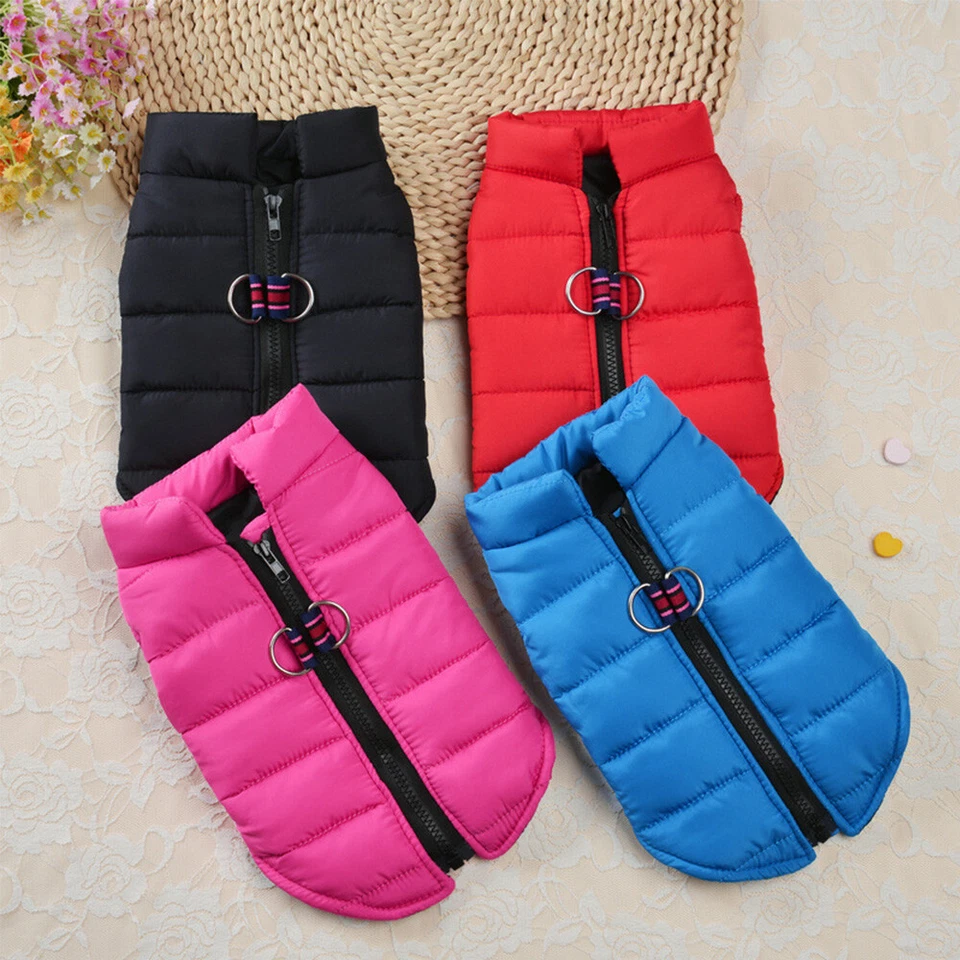 Pet Dog Vest Jacket Winter Warm Padded Coat for Small Dogs Puppy Clothes Yorkie - Image 3 of 4