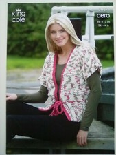 King Cole - Ladies Waistcoats -  Knitting Pattern