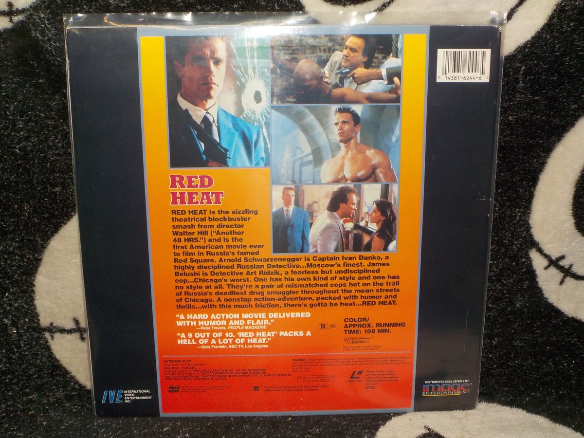 Red Heat Laserdisc LD Arnold Schwarzenegger James Belushi Free