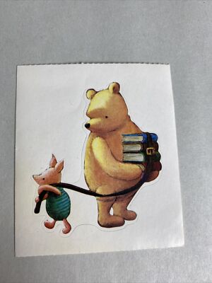Disney Winnie The Pooh & Piglet Vintage Sticker 