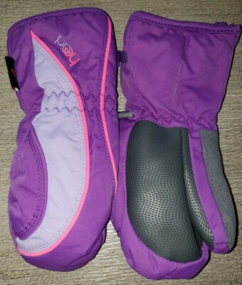 girls size small HEAD brand PURPLE WINTER MITTENS GLOVES THICK! super condition!