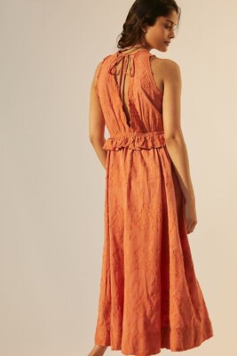 Anthropologie Pilcro Aline Midi Dress M 8 Women Casual Sleeveles