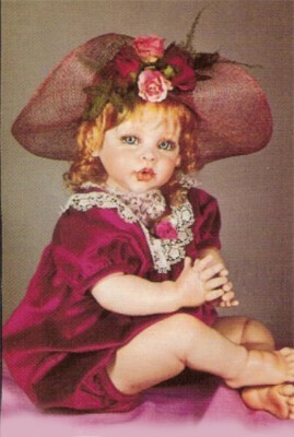 NEW KISSES 24in PORCELAIN FAYZAH SPANOS PRECIOUS HEIRLOOM DOLL 1994 DOTY WINNER 