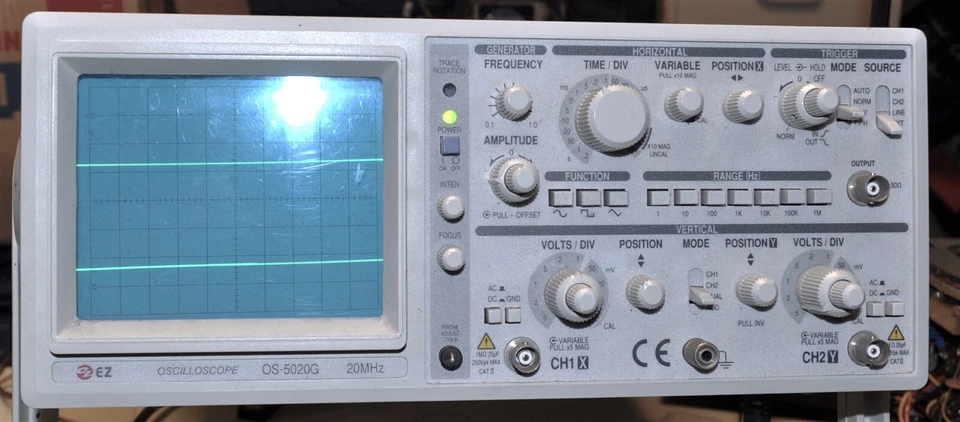 EZ DIGITAL CO. MODEL OS-5020G OSCILLOSCOPE 20 MHz GOOD INDUSTRIAL SURPLUS - Image 3 of 4