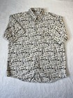 Columbia Shirt Men’s Extra Large Short Sleeve Button Up Trout Fishing