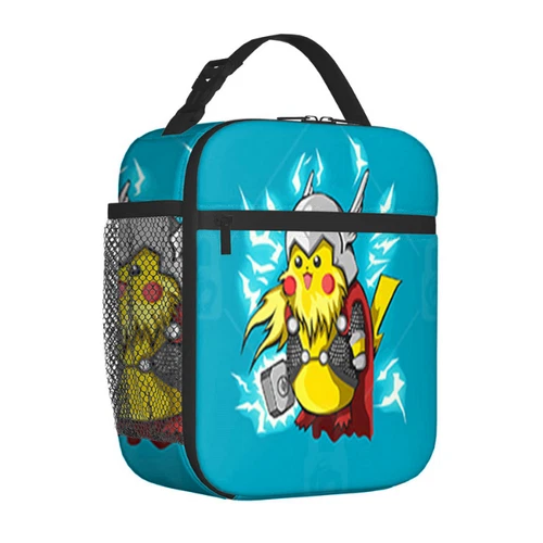 Pikachu Pokemon Insulated Lunch Bag School Picnic Snack Lunchbox Travel Box Gift - Picture 62 of 69