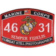 4631 Combat Still Photographer MOS Patch