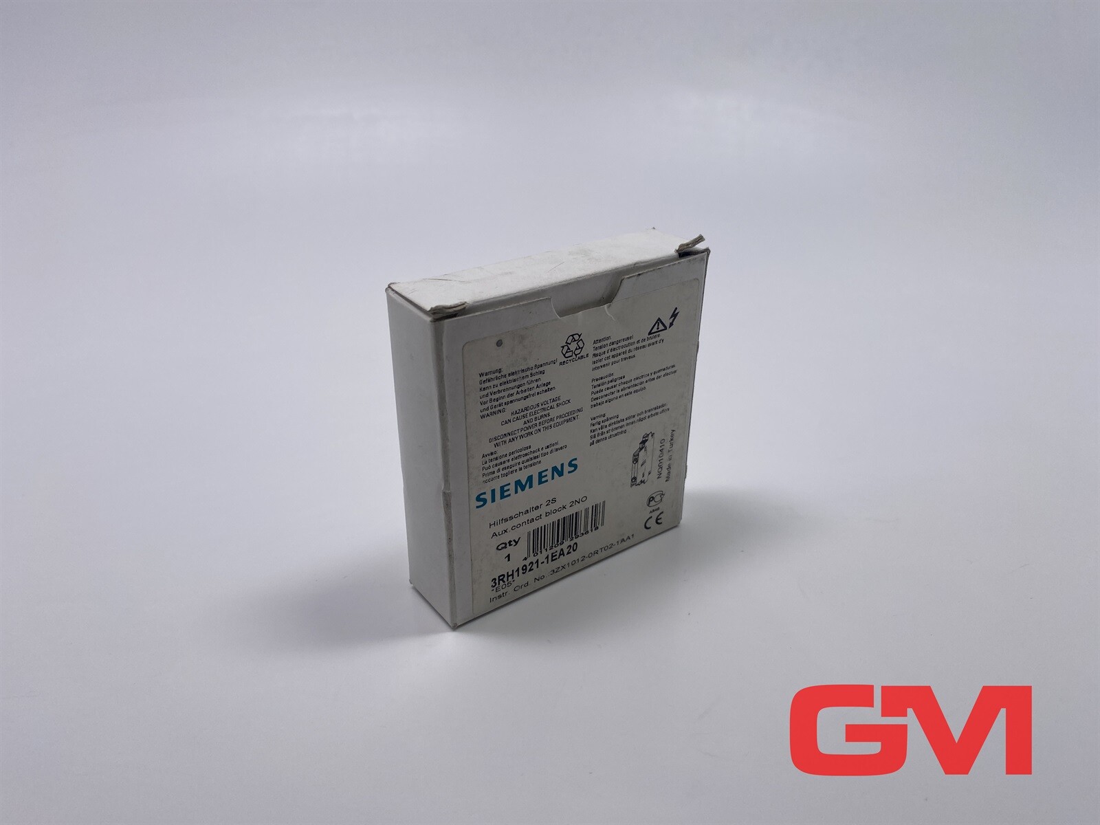 Siemens Auxiliary Contact Block 3RH1921-1EA20 2NO Screw Connection
