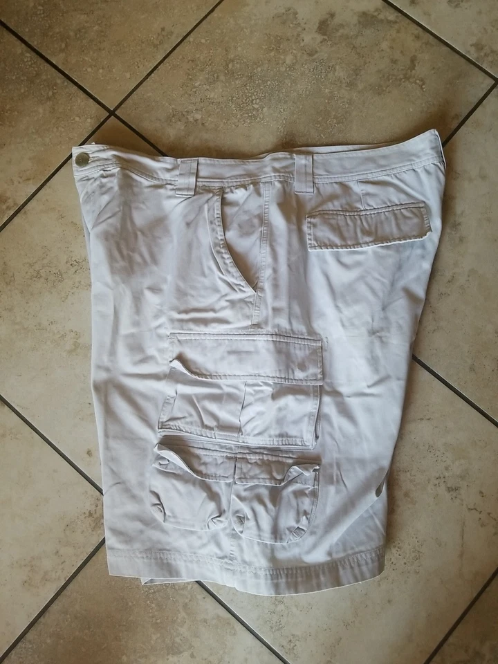 Pantalones Cortos Club Room by Charter Club Para Hombre Caqui Piedra Blanco Carga Algodón Talla 44 Foto 3 de 4