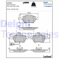 LP3694 Delphi Bremsbelagsatz, Scheibenfeststellbremse FüR Audi,Seat,Skoda,Skoda
