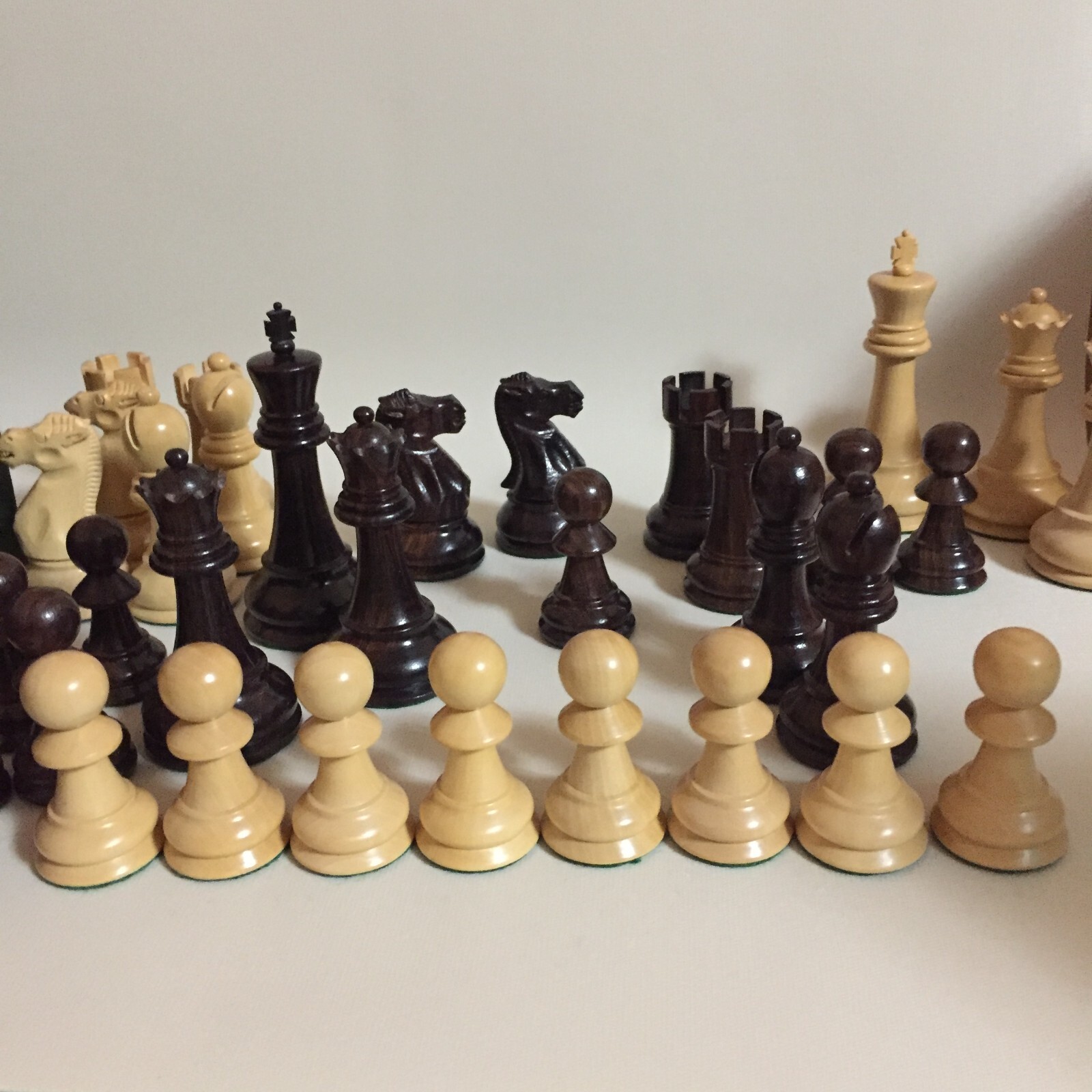 Vtg House of Staunton Reykjavik II Rosewood Tournament Chess Set 3.75
