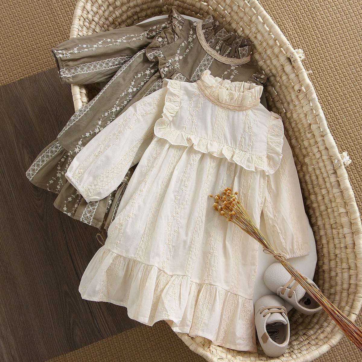 fitted lace wedding dress Chelsea Long Sleeve Nightgown main image 1