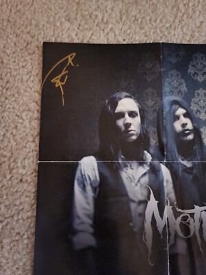 Motionless In White Signed INFAMOUS 18x9 Poster cd insert Chris