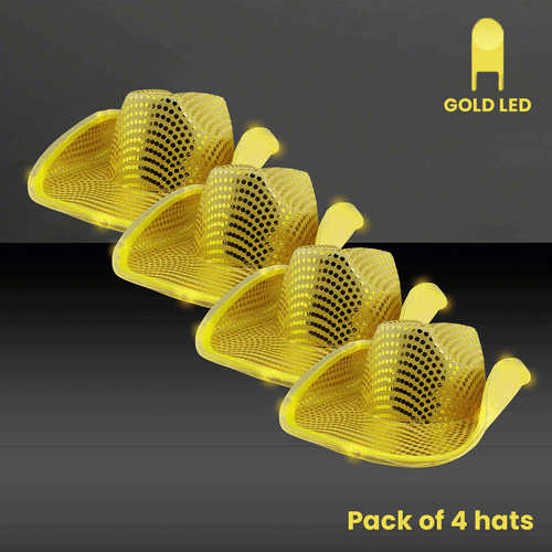 Cowboy Hat Light Up Colorful Flashing LED Fun Light Up Hat - Party Country Fun - Picture 29 of 31