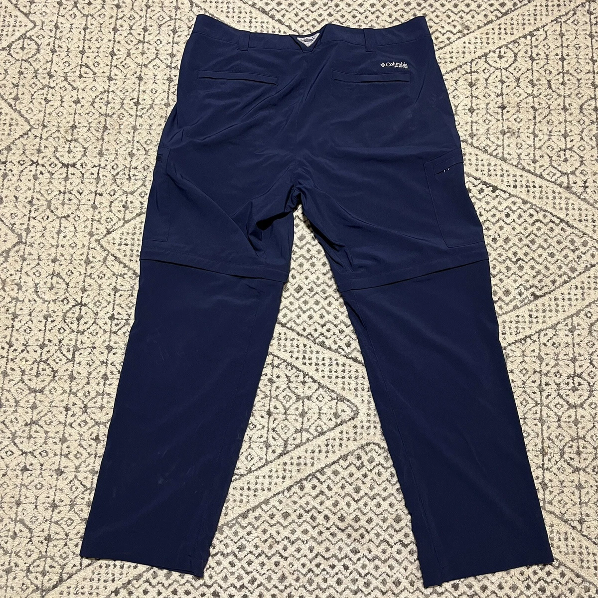 Columbia PFG Omni Shade Pants Zip Off Convertible Fishing Hiking Outdoor 42 / 32