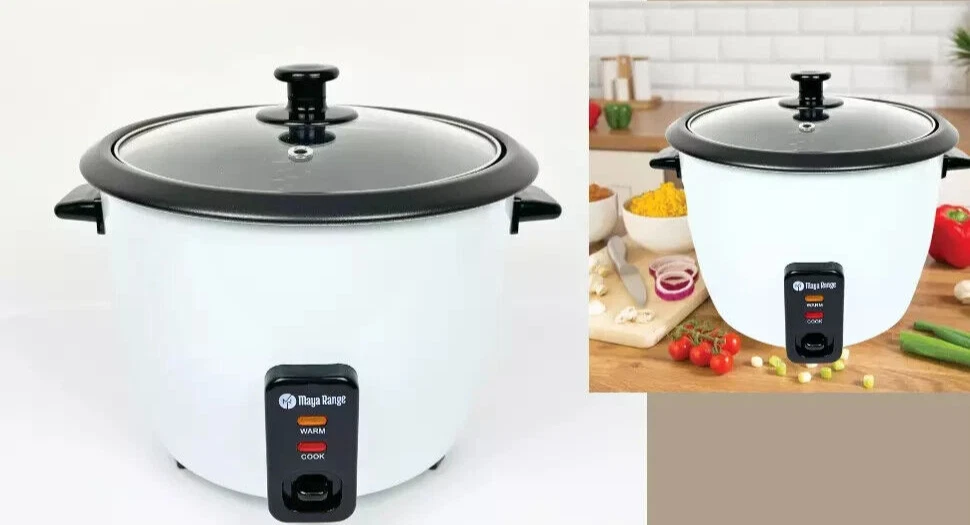 Electric Rice Cooker - Non-Stick Removable Bowl, Keep Warm Function 1.0L to 1.8L