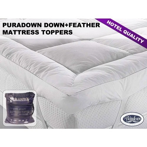 Puradown Hotel Quality Goose Feather and Down Mattress Topper