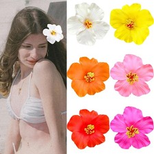 6Pcs Hawaiian Flower Hair Clips for Women,Plumeria Hair Clips Hibiscus Hair B...