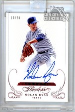 Nolan Ryan 2016 Panini Flawless Greats Ruby Autograph Card #GA-NR 10/20