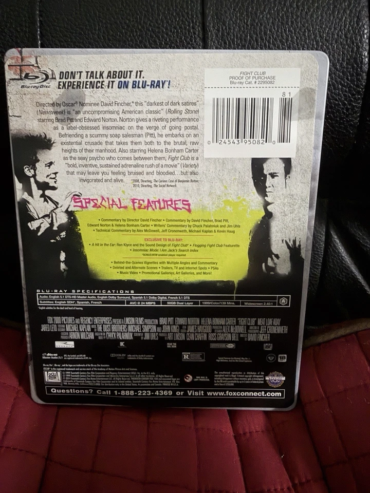 Fight Club Blu-ray Metalpak - Target Exclusive - 10th Anniversary Foto 2 de 4
