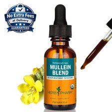 Mullein Herbal Drops 1 oz (30 mL) Certified O...