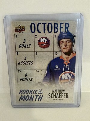 Upper Deck Rookie Of The Month GDM R-1 Matthew Schaefer  2025-26 Physical Card