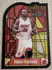 Alonzo Mourning 1999-00 Topps Gallery Gallery Of Heroes SP Insert Miami Heat HOF