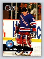 1991-92 Pro Set - Mike Richter #161 New York Rangers Hockey Card