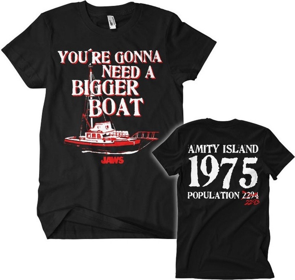 Jaws Bigger Boat T-Shirt Black 5490₽