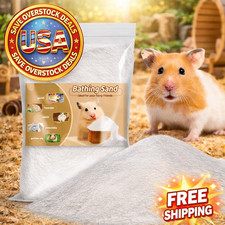 Hamster Sand Bath Fine Silica Sand 14oz Small Pet Bath Dust Bedding