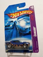 2007 Hot Wheels Camaro Series '67 Camaro In Blue W/Flames & Dings
