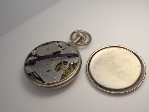 Vintage Westclox Train Pocket Watch Wind Up Train on Case Working - Picture 6 of 24