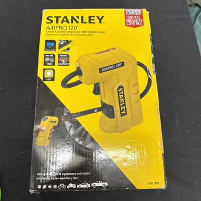 #ad #ad Stanley Airpro120 12 Volt Corded Compressor with Digital Gauge In Box $38.00