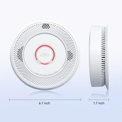 SITERWELL Hardwired Interconnected Smoke and Carbon Monoxide Detector 5 Pack