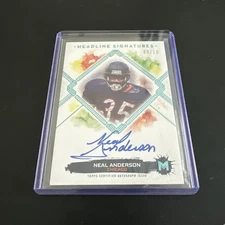 Neal Anderson 2023 Topps Motif Headline Signatures Auto /10 Bears 