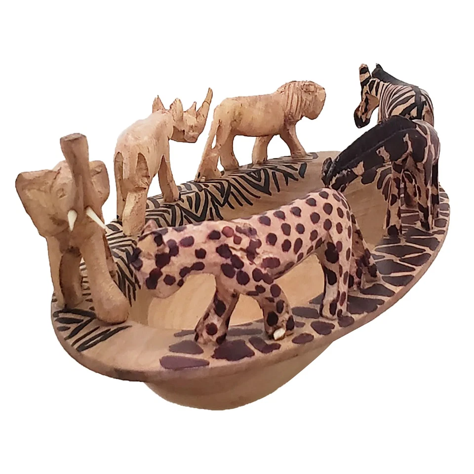 Деревянная многоцветная чаша для сафари - Изображение 2 из 4