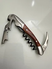 LAMBERT BRIDGE WINERY Quality Wood Waiters Corkscrew Wine Key Opener