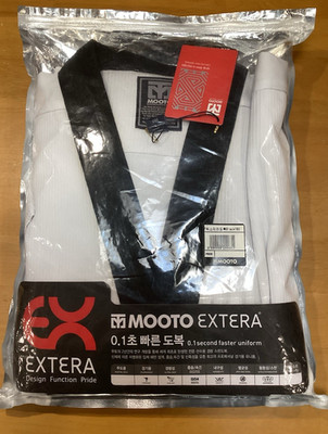 Mooto Taekwondo Extera Martial Arts Uniform White (Height Fits: 180cm/6ft)-NWT