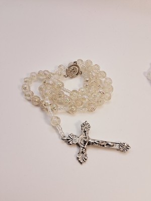 Rosary Catholic Prayer Easter -Ivory Made In Philippines 