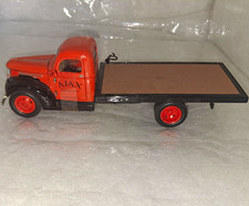 1941 Chevrolet Flatbed Truck Diecast Orangeblack Ajax Towing Service 8 In.